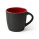 Керамическая чашка матовая ETNA 300 мл черно-красный