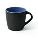 Керамическая чашка матовая ETNA 300 мл черно-голубой