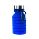 Пляшка для води PAGODA, силіконова, 550 мл синій