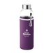 Пляшка для пиття UTAH GLASS 500 мл, скло/неопрен фіолетовий