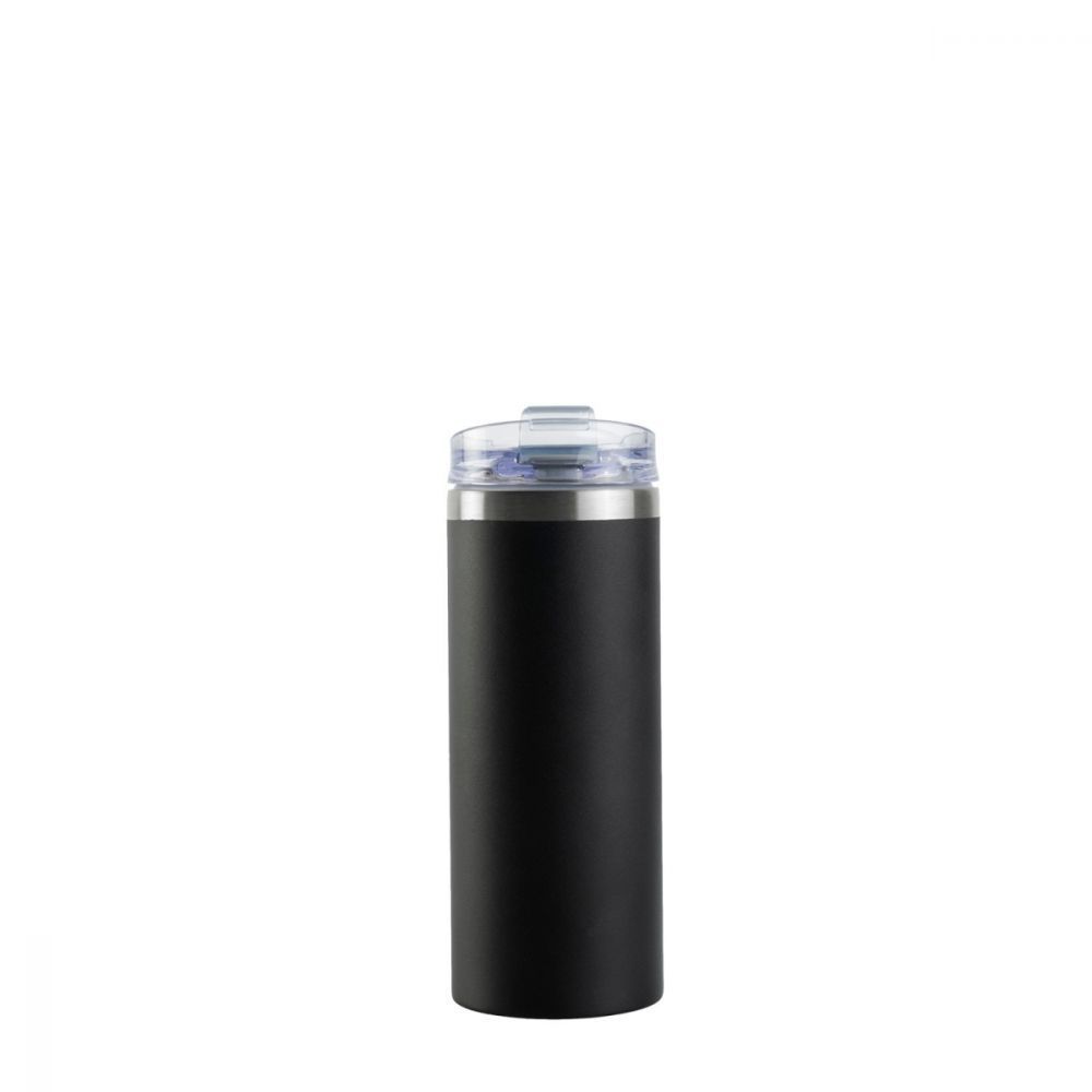 Термопляшка 4в1 DOMINIKA 400 мл, флакон з регульованою заваркою 600 мл 7,2 х 17,3 см, 7,2 х 31,3 см чорний