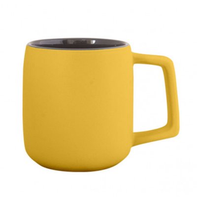 Керамическая чашка AVA матовая, 420 мл желтый