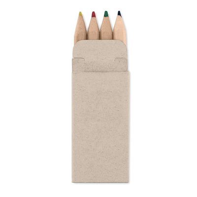 Набір з 4 бежевих олівців PETIT ABIGAIL, 3,2x6,1x0,8 см мультіколор