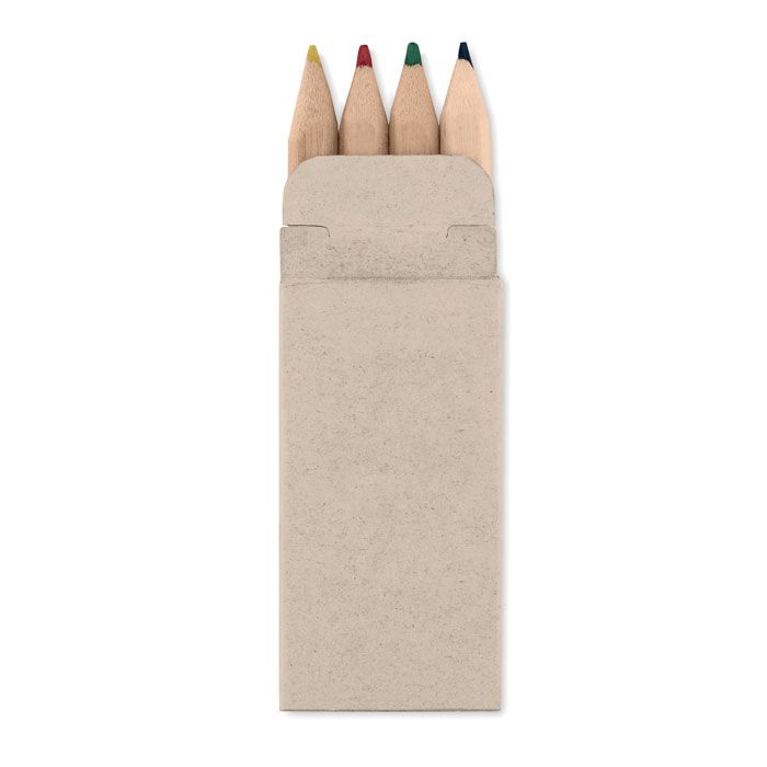 Набір з 4 бежевих олівців PETIT ABIGAIL, 3,2x6,1x0,8 см мультиколор