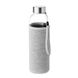 Пляшка для пиття UTAH GLASS 500 мл, скло/неопрен сірий