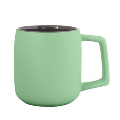 Керамическая чашка AVA матовая, 420 мл светло-зеленый