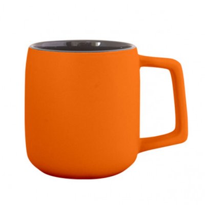 Керамическая чашка AVA матовая, 420 мл оранжевый