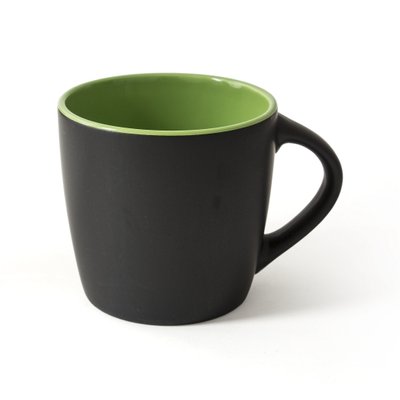 Керамическая чашка матовая ETNA 300 мл черно-зеленый