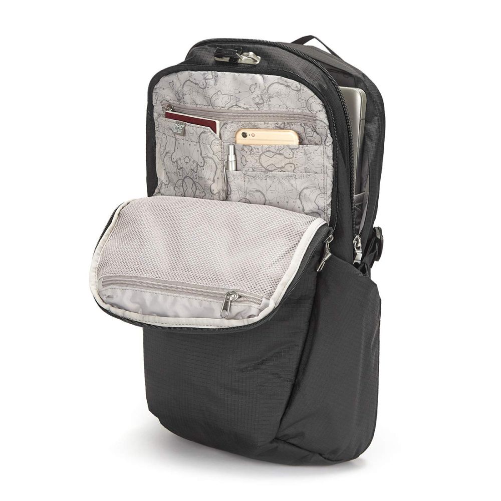 Рюкзак, формат Midi, "антивор" Vibe 25, 5 степеней защиты 48 х 28 х 19 см насыщенный черный