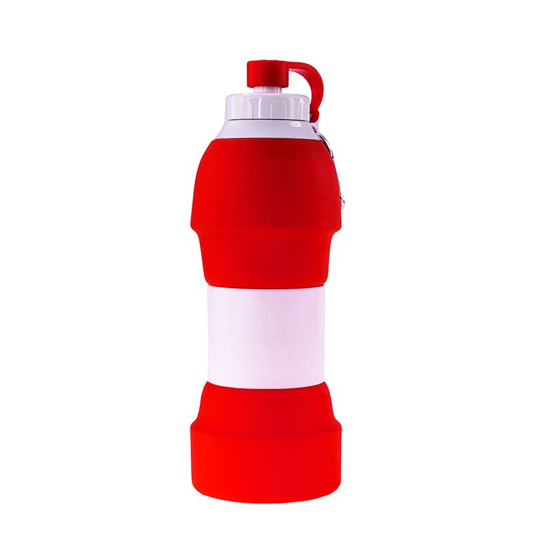 Складна пляшка для води BERGAMO TEMPO, силіконова, 580 мл червоний