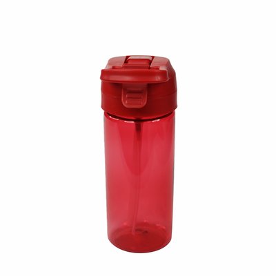 Пляшка для води Bright, тританова, 440 мл 9,3 х 18,2 см червоний