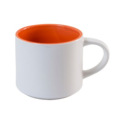 Сублимационная чашка KATRINA 450 мл бело-оранжевый