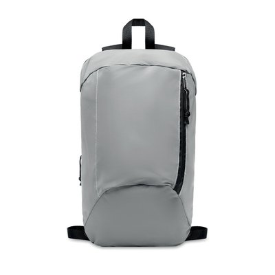 Рюкзак VISIBACK со светоотражением, 22х10х39 см серебряный