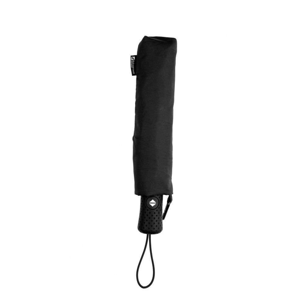 Зонтик автоматический CRUX складной со светоотражающим кантиком. 95 х 58 см черный
