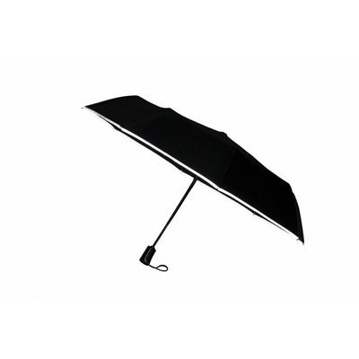 Зонтик автоматический CRUX складной со светоотражающим кантиком. 95 х 58 см черный