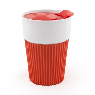 Керамическая чашка AFINA 400 мл красный