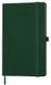 Блокнот GRACY А5, 130х210 мм, м'яка обкладинка, в лінію, 192 сторінки, тримач для ручки, гумка-фіксатор 130х210 мм зелений