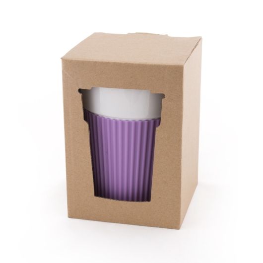 Керамическая чашка AFINA 400 мл фиолетовый