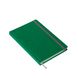 Блокнот Grosso A5, 130х210 мм, тверда обкладинка, клітинка, 224 сторінок 130х210 мм зелений