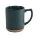 Керамическая чашка SAHARA с черным ободком, 320 мл темно-зеленый