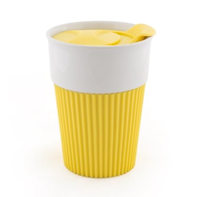 Керамическая чашка AFINA 400 мл желтый