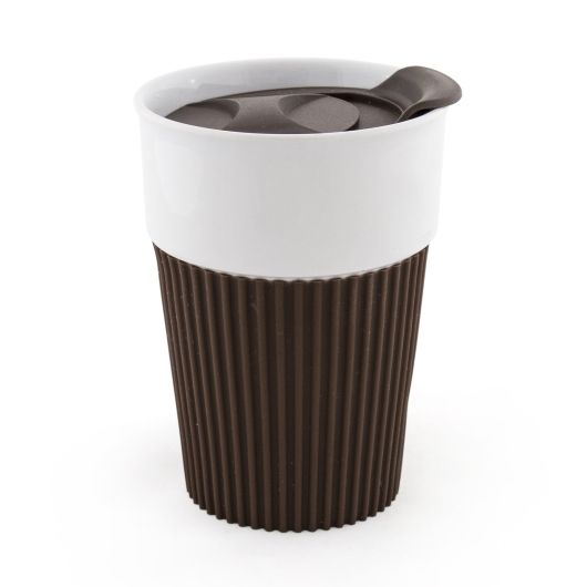 Керамическая чашка AFINA 400 мл коричневый