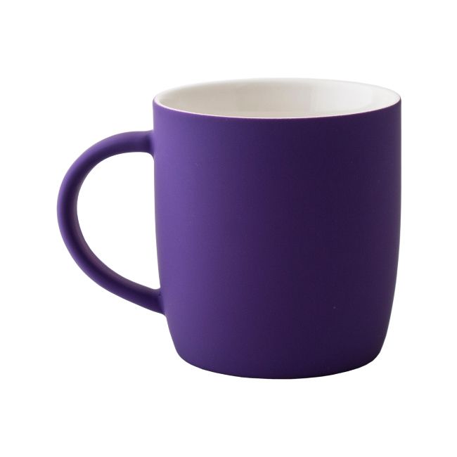 Фарфоровая чашка FIESTA 320 мл, soft-touch фиолетовый