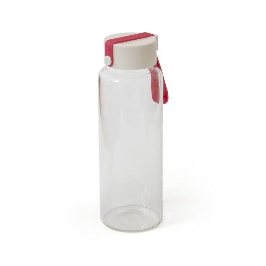 Пляшка MILLENNIUM 450 мл, скло/неопрен рожевий
