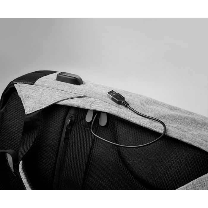 Рюкзак BERLIN для ноутбука 13", 26x13x45 см серый