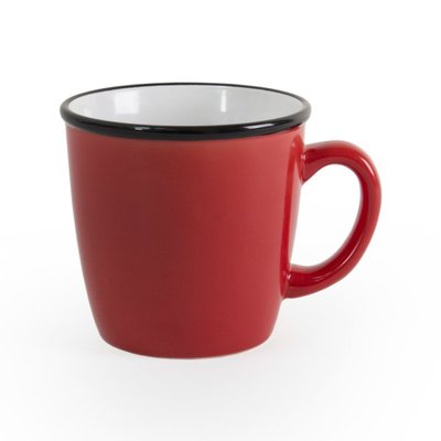 Керамическая чашка REGINA, 340 мл красно-белый