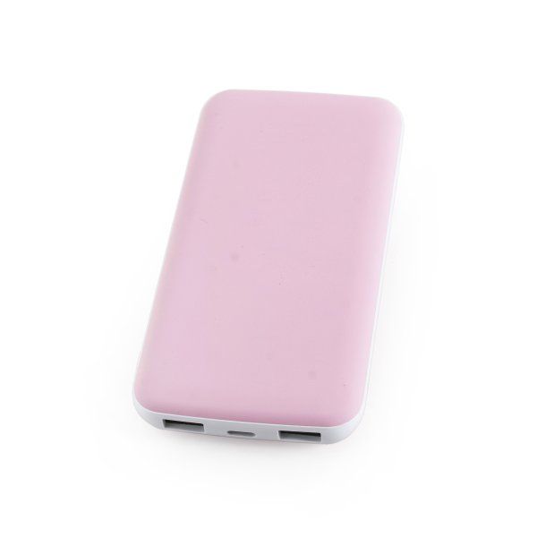 Зарядний пристрій ZEPHIR на 10000 mAh, пластик рожевий