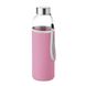 Пляшка для пиття UTAH GLASS 500 мл, скло/неопрен рожевий