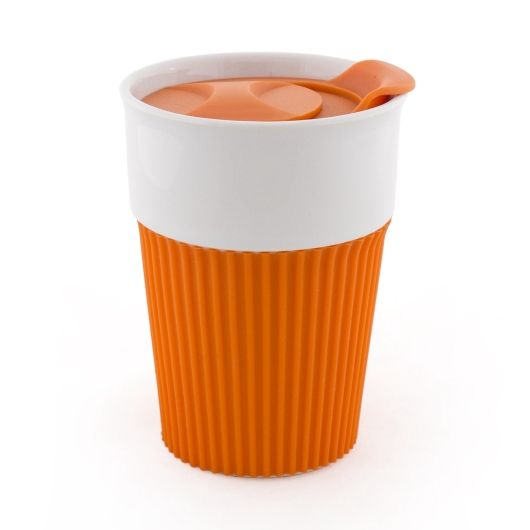 Керамическая чашка AFINA 400 мл оранжевый