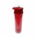 Пляшка для води Liquid, тританова, 620 мл 10,5 х 26,5 см червоний