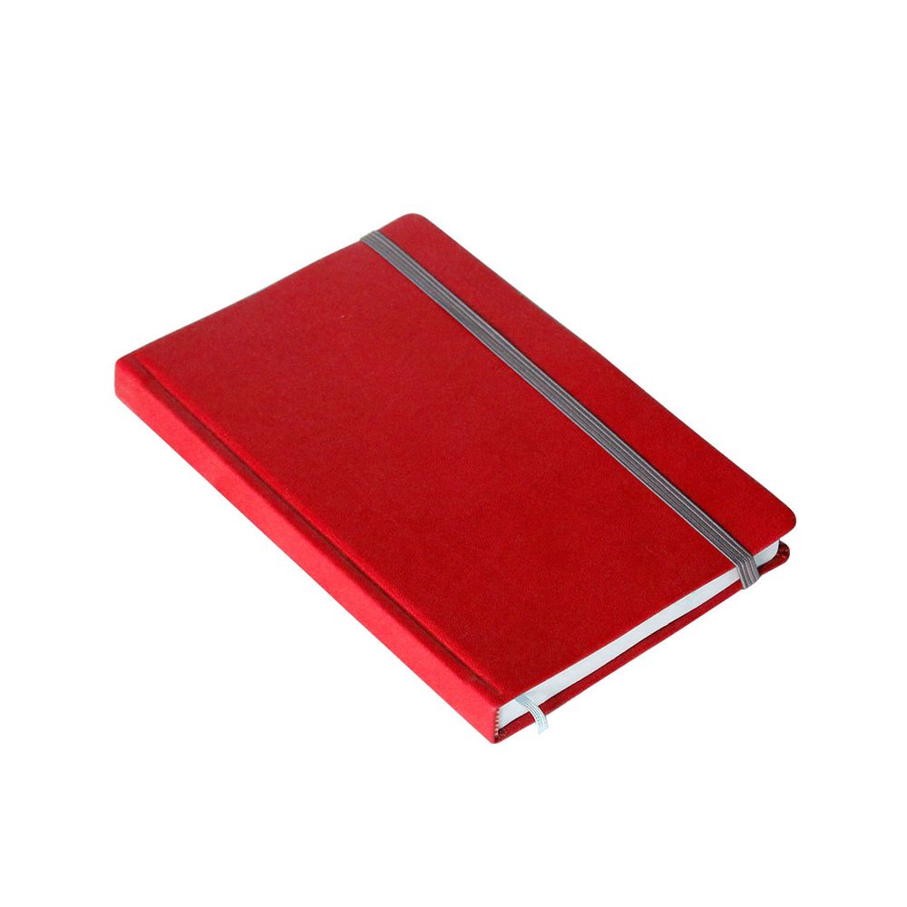 Блокнот Inserto A5, 130х210 мм, м'яка обкладинка, клітинка, 224 сторінок 130х210 мм червоний