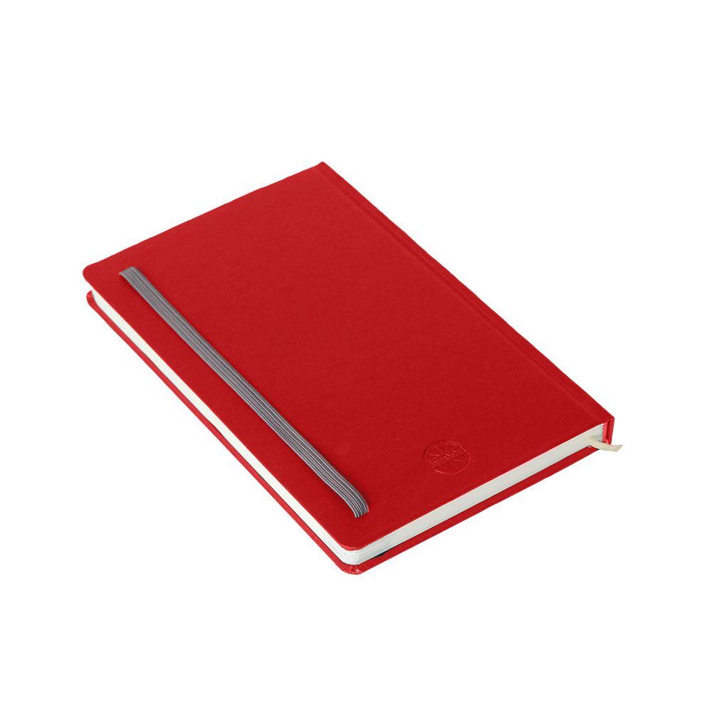 Блокнот Fino A5, 130х210 мм, тверда обкладинка, клітинка, 224 сторінок 130х210 мм червоний