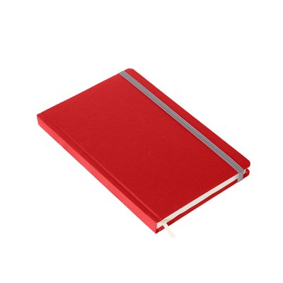 Блокнот Fino A5, 130х210 мм, тверда обкладинка, клітинка, 224 сторінок 130х210 мм червоний