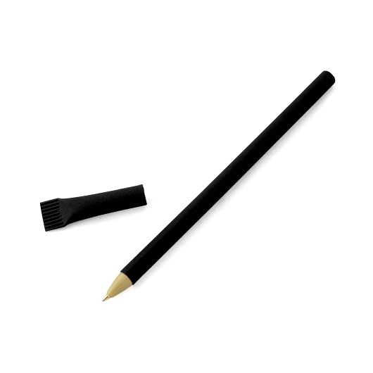 Ручка ECO з переробленого паперу, 147 мм чорний
