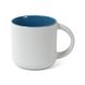 Керамическая чашка матовая SELENA 350 мл бело-голубой