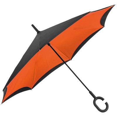 Зонт-трость с обратной сборкой