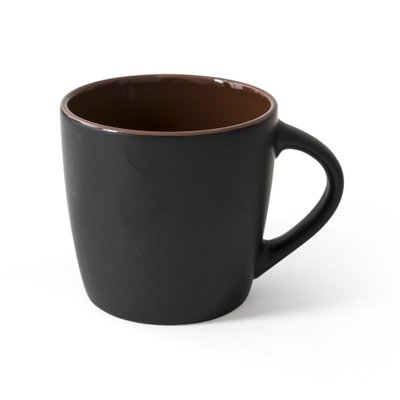 Керамическая чашка матовая ETNA 300 мл черно-коричневый