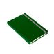 Блокнот Fino A5, 130х210 мм, тверда обкладинка, клітинка, 224 сторінок 130х210 мм темно-зелений