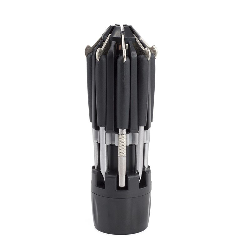 Фонарь ручной Multilight, мультитул 8 в 1, пластик-металл, 15LM черный